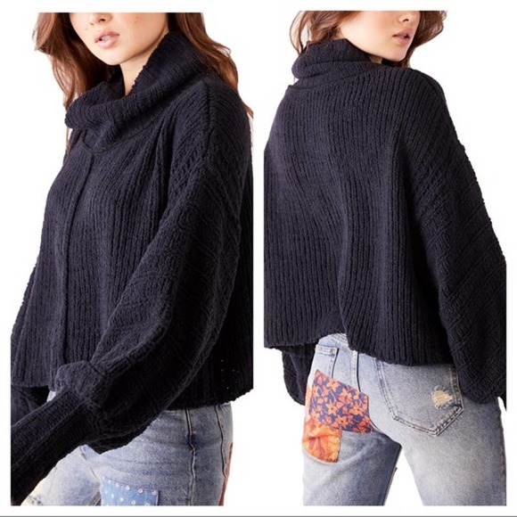 Free People Sweaters - Free People Be Yours Pullover Black Sweater Small